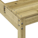vidaXL impregnált fenyőfa piknik asztal 110 x 134 x 75 cm