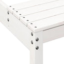 vidaXL fehér tömör fenyőfa piknik asztal 160 x 134 x 75 cm