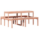 vidaXL tömör duglászfenyő piknik asztal 160 x 134 x 75 cm