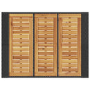 vidaXL fekete polyrattan kerti bárasztal akácfa lappal 105x80x110 cm