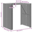 vidaXL szürke polyrattan kerti bárasztal akácfa lappal 105x80x110 cm