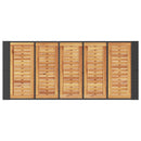 vidaXL fekete polyrattan kerti bárasztal akácfa lappal 185x80x110 cm