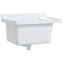 vidaXL fehér gyanta falra szerelhető mosdókagyló 50x35x24 cm
