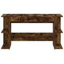 vidaXL füstös tölgy színű szerelt fa íróasztal 140x50x75 cm