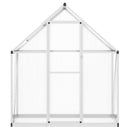 vidaXL ezüstszínű alumínium melegház alapvázzal 169 x 58 x 195 cm