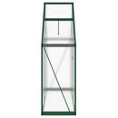 vidaXL zöld alumínium melegház alapvázzal 169 x 58 x 195 cm