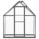 vidaXL antracitszürke alumínium melegház alapvázzal 169 x 58 x 195 cm