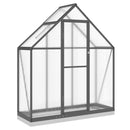 vidaXL antracitszürke alumínium melegház alapvázzal 169 x 58 x 202 cm