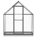 vidaXL antracitszürke alumínium melegház alapvázzal 169 x 58 x 202 cm