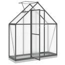 vidaXL antracitszürke alumínium melegház alapvázzal 169 x 58 x 202 cm