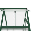vidaXL zöld alumínium melegház alapvázzal 169 x 114 x 195 cm