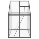 vidaXL antracitszürke alumínium melegház alapvázzal 169 x 114 x 195 cm