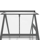 vidaXL antracitszürke alumínium melegház alapvázzal 169 x 114 x 195 cm