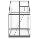 vidaXL antracitszürke alumínium melegház alapvázzal 169 x 114 x 202 cm