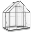 vidaXL antracitszürke alumínium melegház alapvázzal 169 x 114 x 202 cm