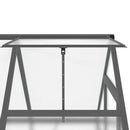 vidaXL antracitszürke alumínium melegház alapvázzal 169 x 114 x 202 cm
