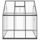 vidaXL antracitszürke alumínium melegház alapvázzal 169 x 169 x 195 cm