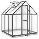 vidaXL antracitszürke alumínium melegház alapvázzal 169 x 169 x 202 cm