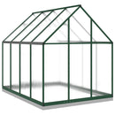 vidaXL zöld alumínium melegház alapvázzal 224x169x202 cm