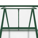 vidaXL zöld alumínium melegház alapvázzal 224x169x202 cm