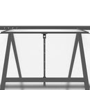 vidaXL antracitszürke alumínium melegház alapvázzal 224x169x202 cm