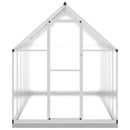 vidaXL ezüstszínű alumínium melegház alapvázzal 334x169x202 cm