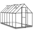 vidaXL antracitszürke alumínium melegház alapvázzal 334x169x202 cm