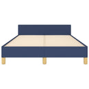 vidaXL ágykeret matrac nélkül kék 120x190 cm szövet