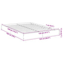 vidaXL barna tölgy színű szerelt fa ágykeret matrac nélkül 120x190 cm