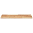 vidaXL olajbevonatú tömör akácfa fürdőszobapult 120 x 40 x 2 cm