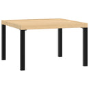 vidaXL fekete alumínium kerti dohányzóasztal 65 x 65 x 40 cm