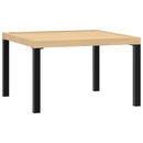vidaXL fekete alumínium kerti dohányzóasztal 65 x 65 x 40 cm