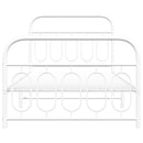 vidaXL fehér fém ágykeret fej- és lábtámlával 100x200 cm