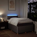 vidaXL tópszínű szövet rugós ágy matraccal 120 x 200 cm