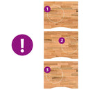 vidaXL világosbarna tömör fa tölgyfa téglalap alakú íróasztallap