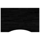 vidaXL sötétbarna tömör fa tölgyfa téglalap alakú íróasztallap