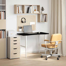 vidaXL sötétbarna tömör fa tölgyfa téglalap alakú íróasztallap