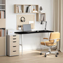 vidaXL sötétbarna tömör fa tölgyfa téglalap alakú íróasztallap