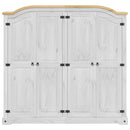 vidaXL fehér Corona tömör fenyőfa ruhásszekrény 194 x 52 x 186 cm