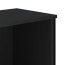 vidaXL fekete szerelt fa könyvszekrény 80 x 31 x 74,5 cm