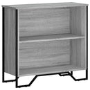 vidaXL szürke sonoma színű szerelt fa könyvespolc 80 x 31 x 74,5 cm