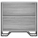 vidaXL szürke sonoma színű szerelt fa könyvespolc 80 x 31 x 74,5 cm