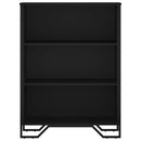 vidaXL fekete szerelt fa könyvszekrény 80 x 31 x 106 cm