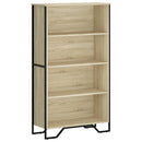 vidaXL sonoma tölgy szerelt fa könyvespolc 80 x 31 x 137,5 cm