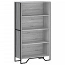 vidaXL szürke sonoma színű szerelt fa könyvespolc 80 x 31 x 137,5 cm