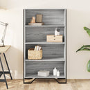 vidaXL szürke sonoma színű szerelt fa könyvespolc 80 x 31 x 137,5 cm