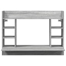 vidaXL szürke sonoma színű szerelt fa fali íróasztal 105 x 48 x 75 cm