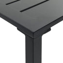 vidaXL fekete porszórt acél bárasztal 200 x 100 x 110 cm