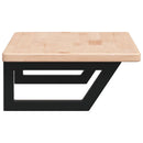 vidaXL acél és tömör tölgyfa falra szerelhető mosdópolc