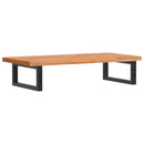 vidaXL acél és tömör bükkfa falra szerelhető mosdópolc